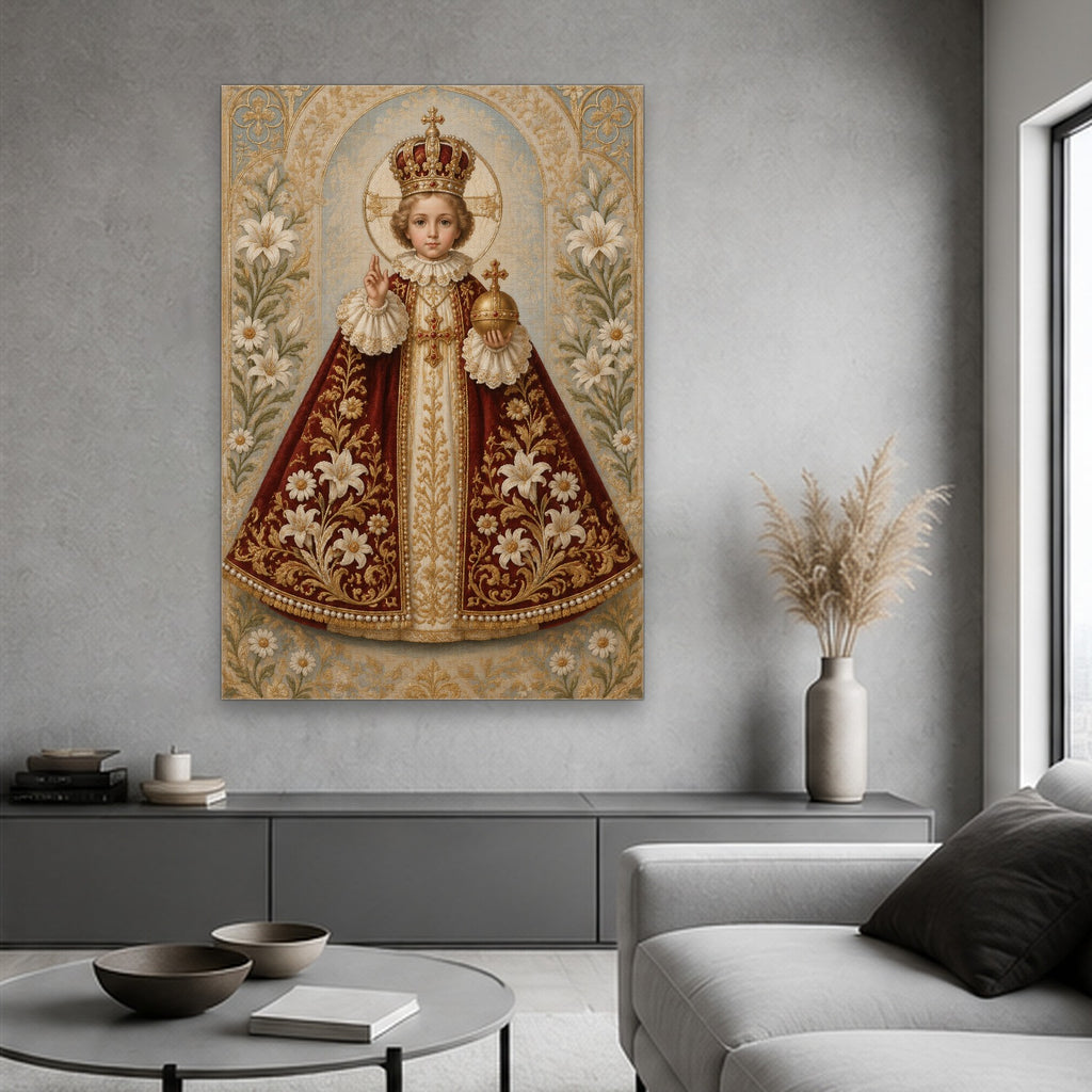 Infans Pragensis Canvas Wall Art - Catholic Wall Art, hanging display