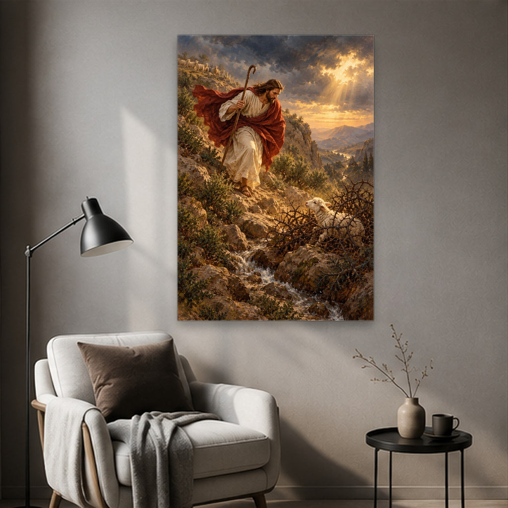 Into the Brambles Canvas Wall Art - Christian Wall Art, styled in the home