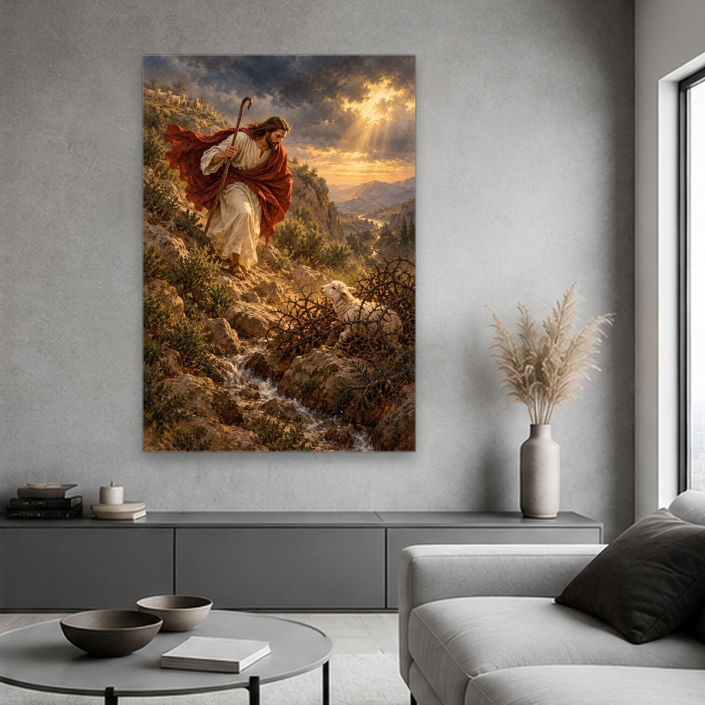 Into the Brambles Canvas Wall Art - Christian Wall Art, hanging display