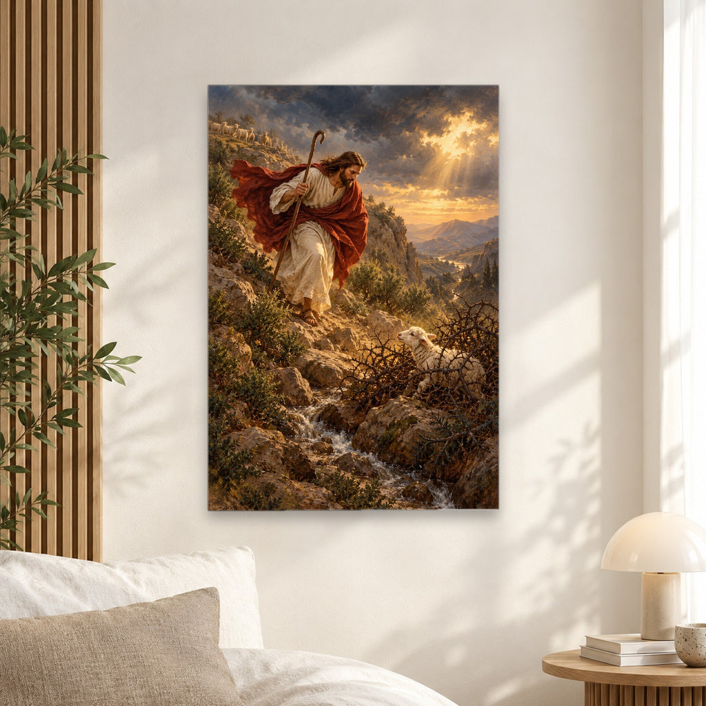 Into the Brambles Canvas Wall Art - Christian Wall Art, alternate angle