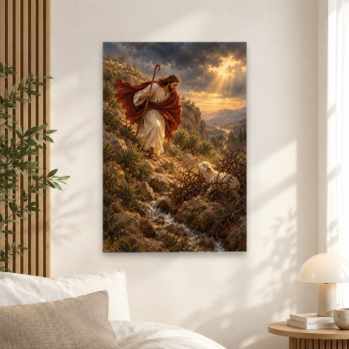 Into the Brambles Canvas Wall Art - Christian Wall Art, alternate angle