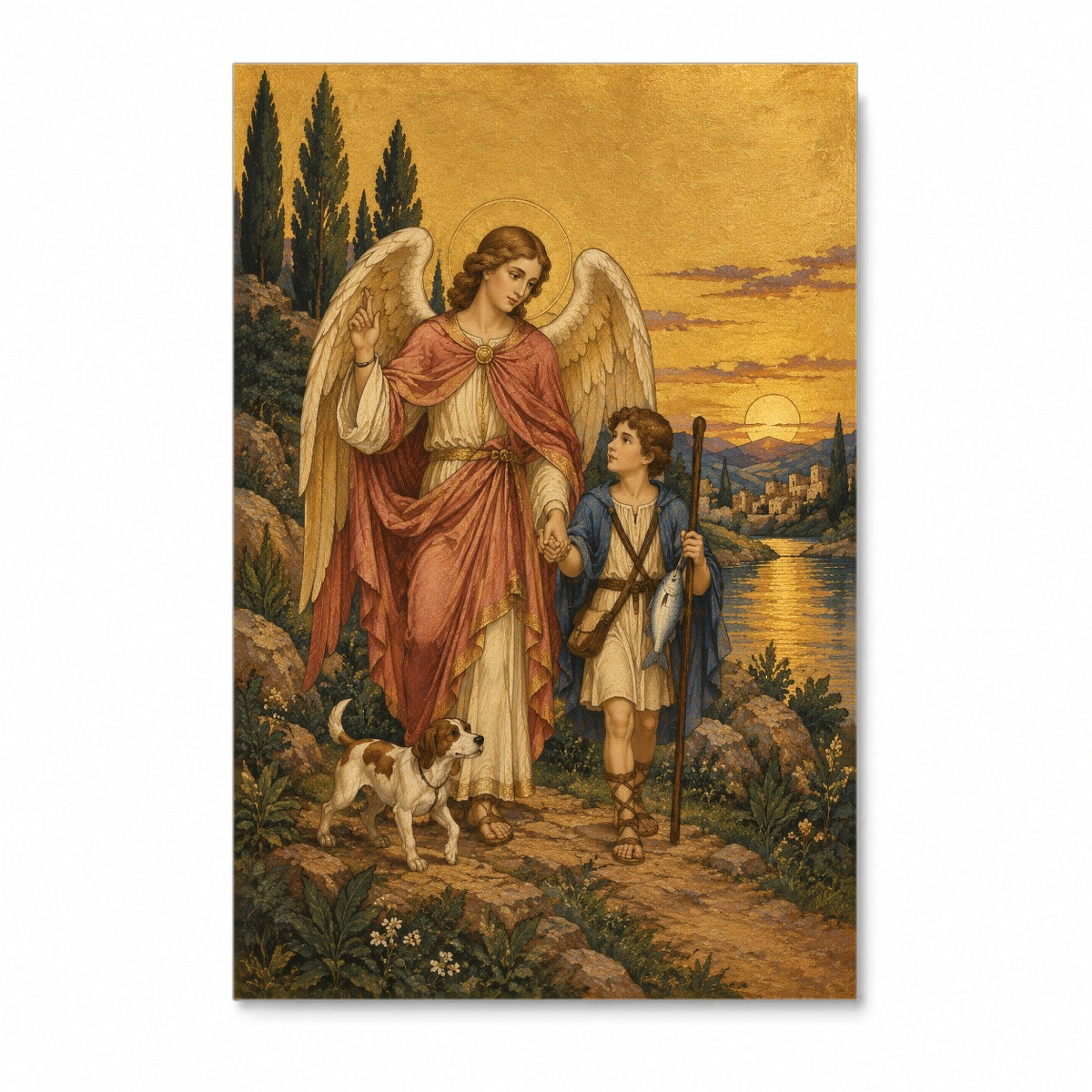 Iter Tobiae Canvas Wall Art - Catholic Wall Art, front view