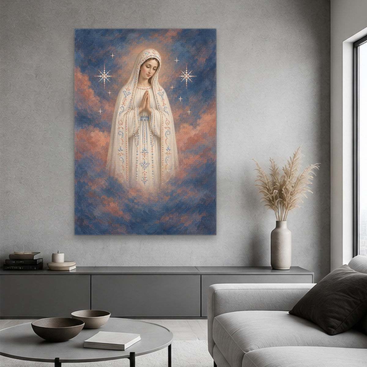 Janua Caeli III Canvas Wall Art - Catholic Wall Art, hanging display