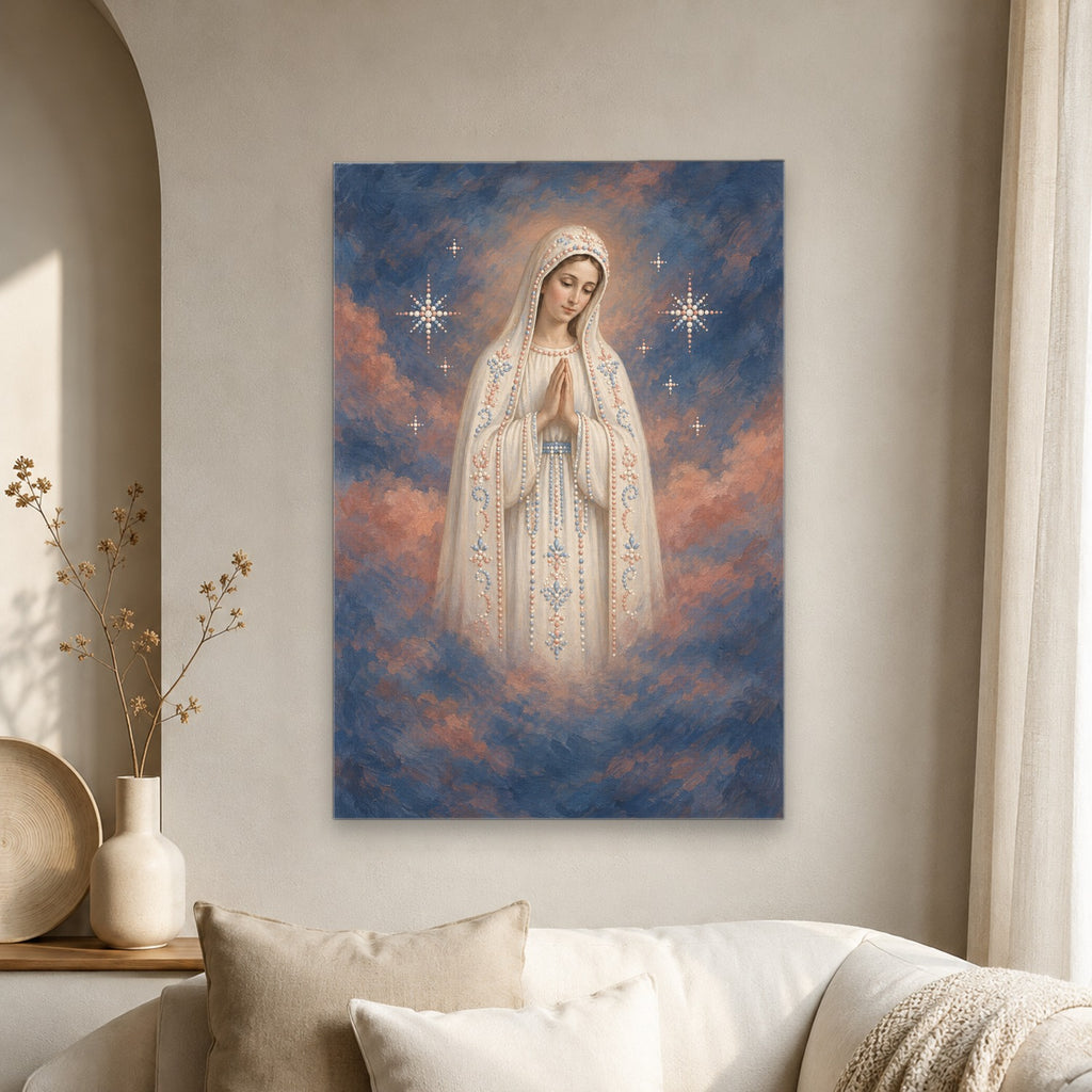 Janua Caeli III Canvas Wall Art - Catholic Wall Art, scale reference