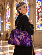 Jesus’ Redeeming Love PU Leather Handbag - Christian Handbag, hanging display