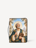 Keeper of Heavens Keys Bible Cover - PU Leather Bible Cover, front view