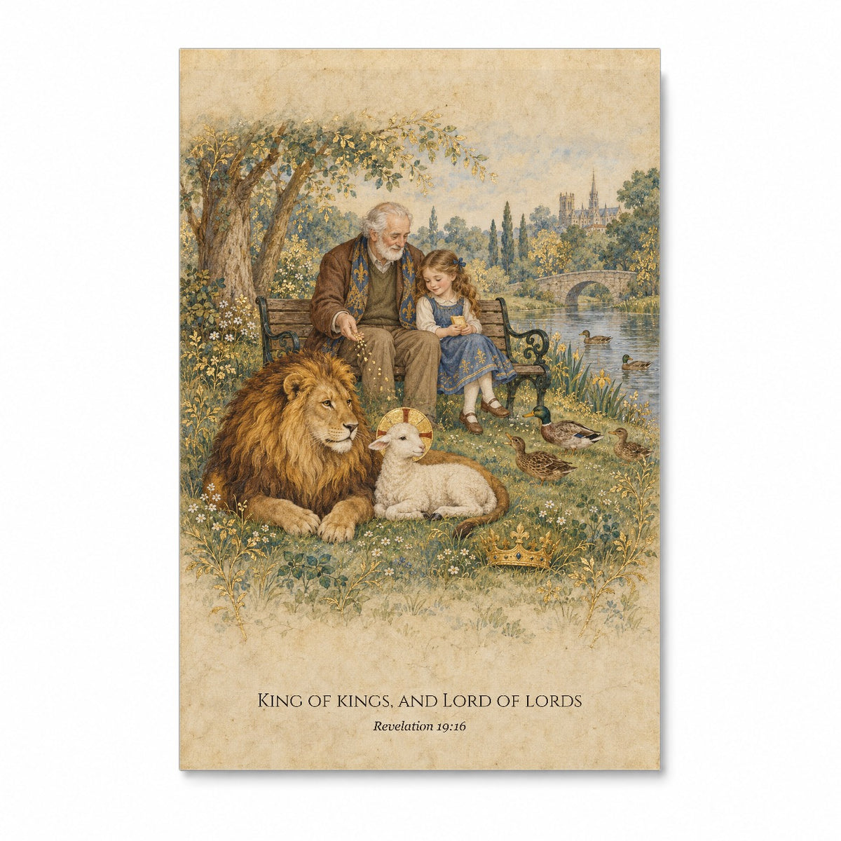 King of Kings Canvas Wall Art - Catholic Wall Art, front view