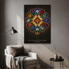King of Kings – Gothic Canvas Wall Art - Catholic Wall Art, styled in the home