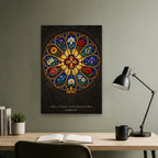 King of Kings – Gothic Canvas Wall Art - Catholic Wall Art, close-up of the print