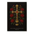 King of Kings – Gothic Oil Canvas Wall Art - Catholic Wall Art, front view