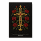 King of Kings – Gothic Oil Canvas Wall Art - Catholic Wall Art, front view