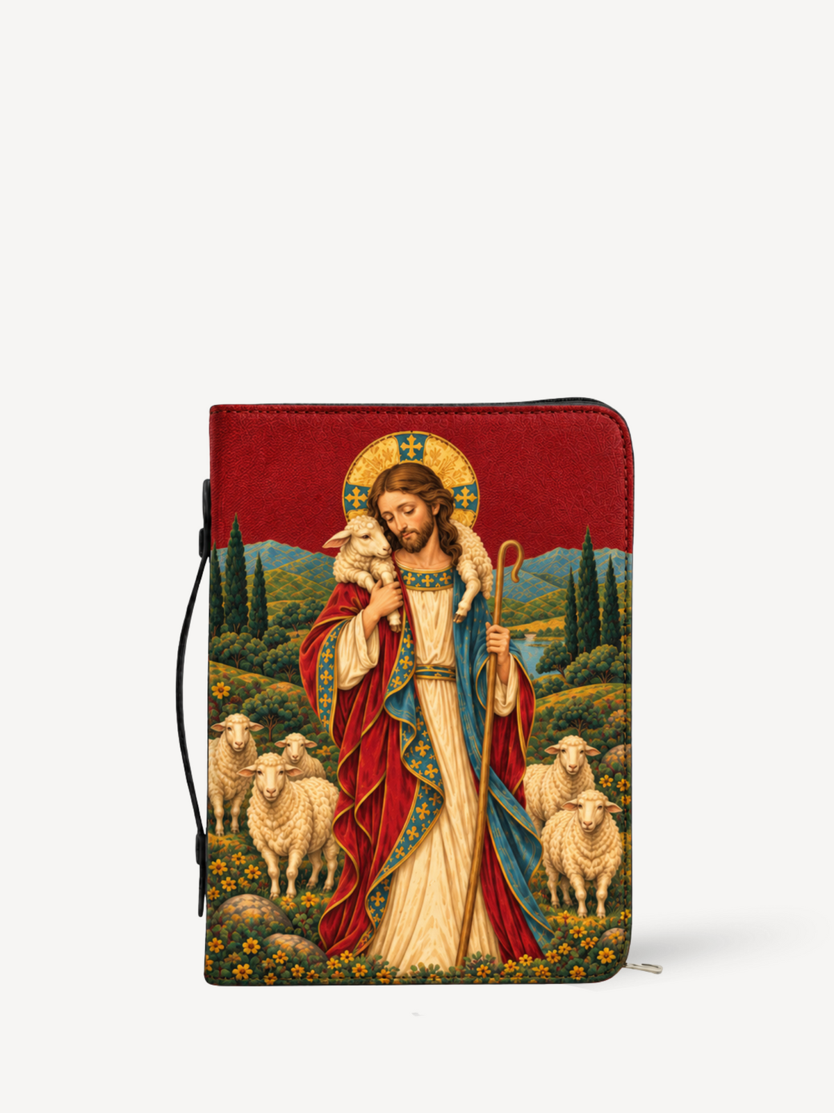Lamp of Grace Bible Cover - PU Leather Bible Cover, front view