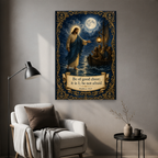 Lantern on Still Waters Canvas Wall Art - Christian Wall Art, detail view