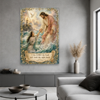 Lifted From The Waves Canvas Wall Art - Christian Wall Art, hanging display