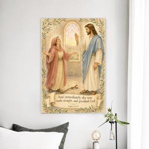 Lifted Up and Whole Canvas Wall Art - Christian Wall Art, front view