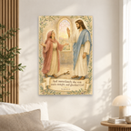 Lifted Up and Whole Canvas Wall Art - Christian Wall Art, scale reference