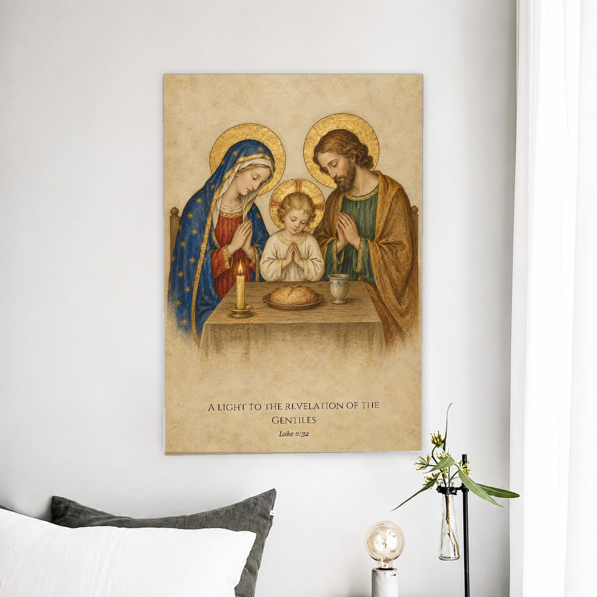 Light to the Gentiles Canvas Wall Art - Catholic Wall Art, detail view