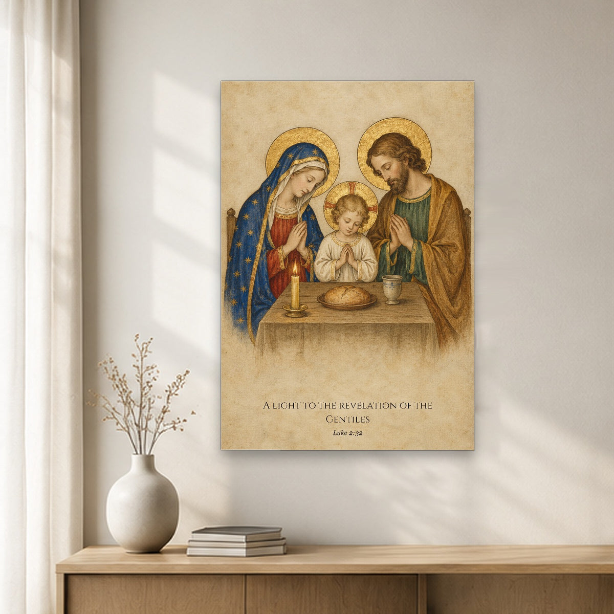 Light to the Gentiles Canvas Wall Art - Catholic Wall Art, gift presentation