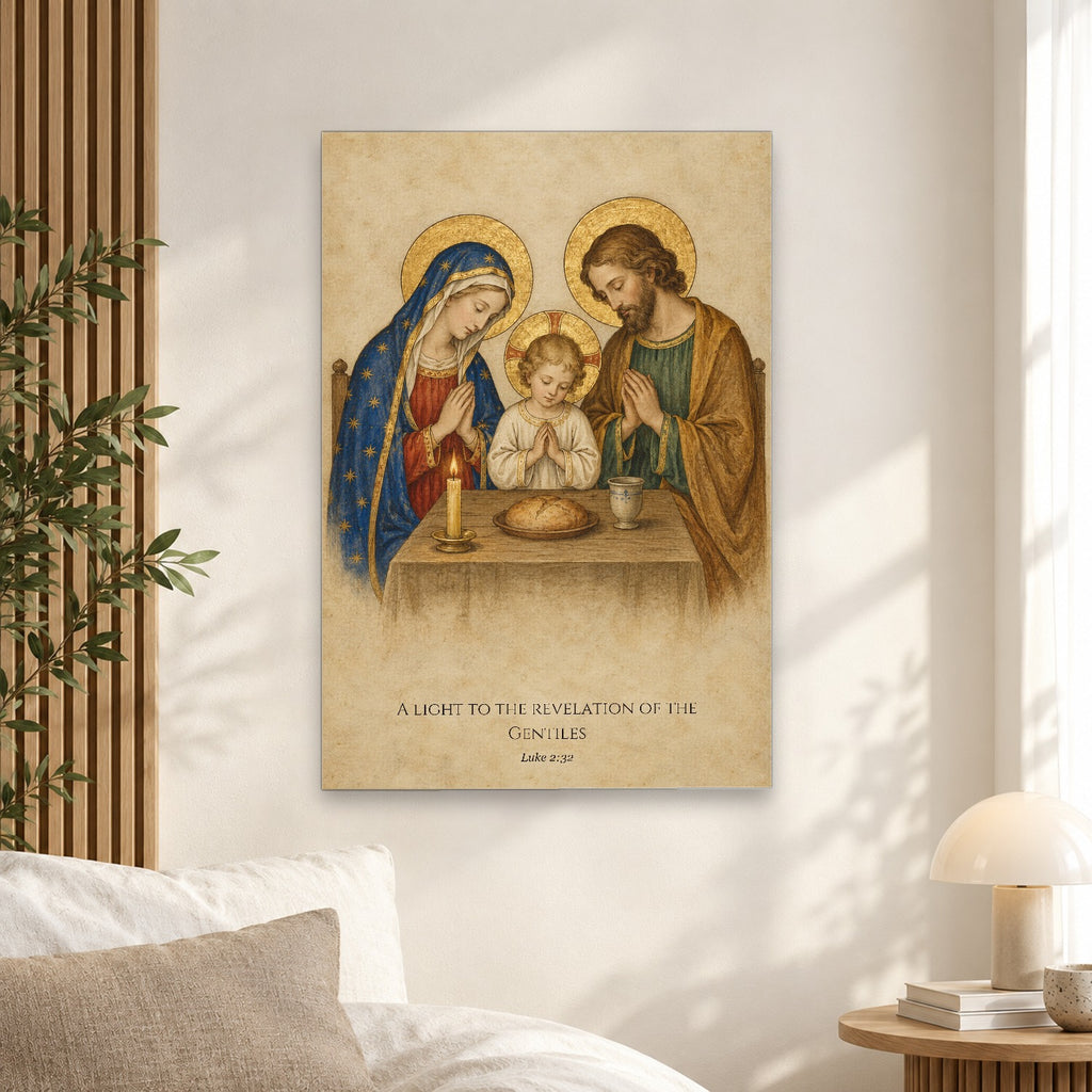 Light to the Gentiles Canvas Wall Art - Catholic Wall Art, alternate angle