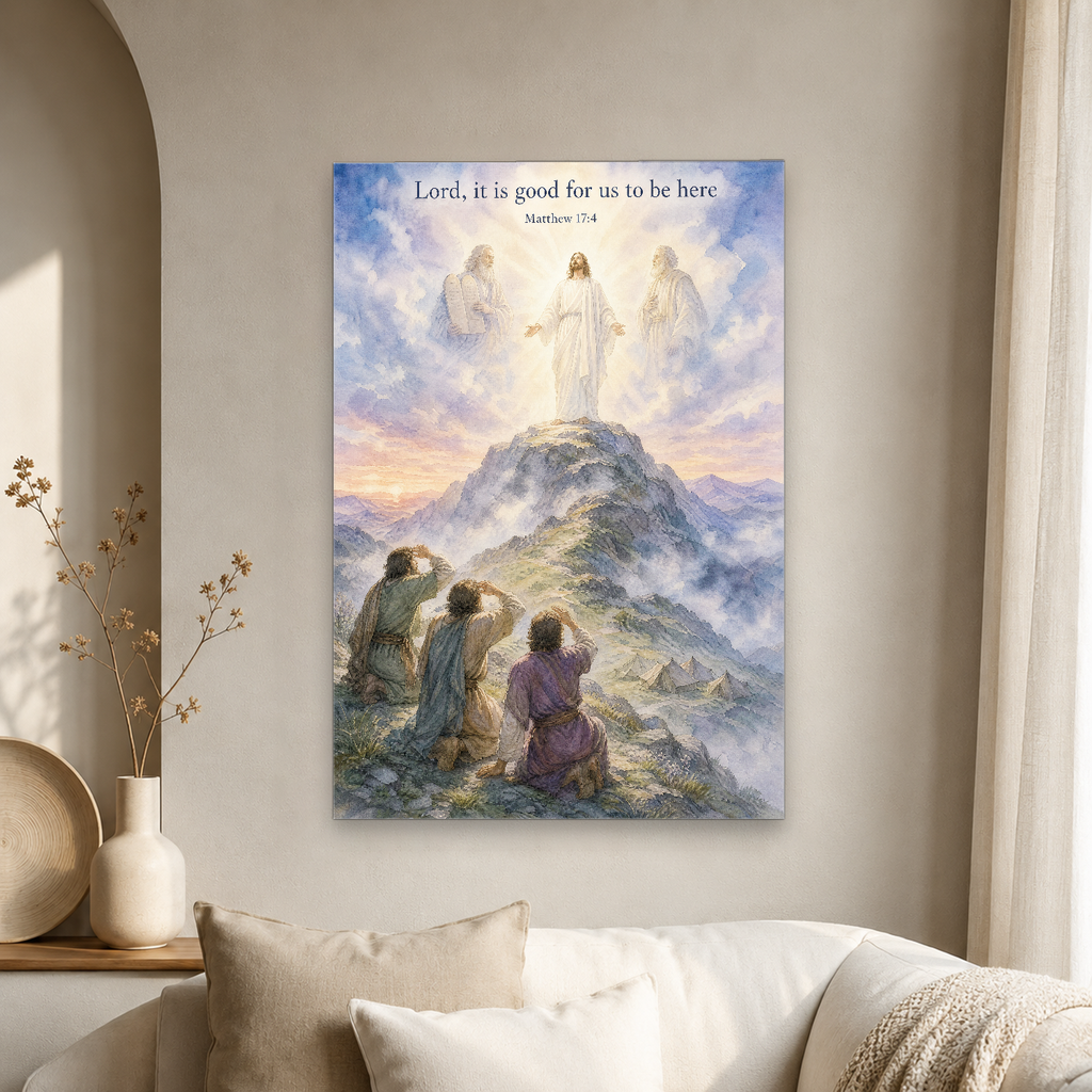 Light upon Mount Tabor Canvas Wall Art - Christian Wall Art, gift presentation