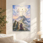 Light upon Mount Tabor Canvas Wall Art - Christian Wall Art, scale reference