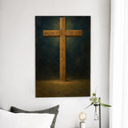 Lignum Vitae II Canvas Wall Art - Catholic Wall Art, detail view
