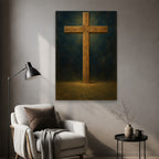 Lignum Vitae II Canvas Wall Art - Catholic Wall Art, styled in the home