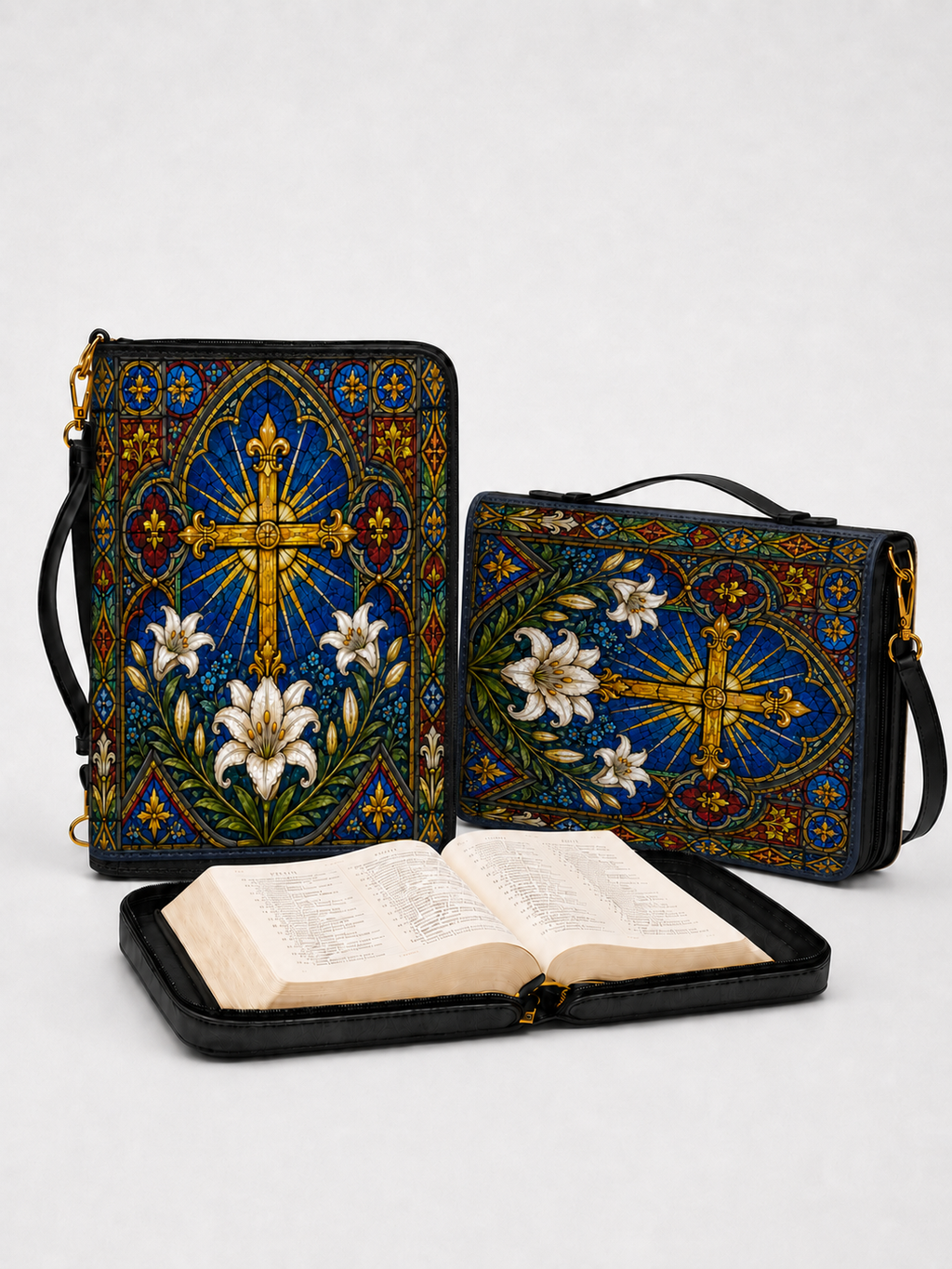 "Lilium Crucis" Bible Cover - Catholic Bible Cover, View 2