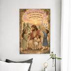 Little Ones at the Gate Canvas Wall Art - Christian Wall Art, front view