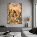 Little Ones at the Gate Canvas Wall Art - Christian Wall Art, styled in the home