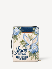 Living Promise Bible Cover - PU Leather Bible Cover, front view