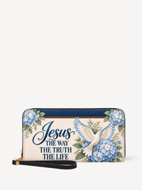 Living Promise PU Leather Wallet - Christian Wallet, front view