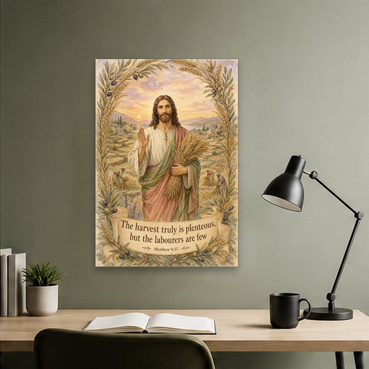 Lord of the Harvest Canvas Wall Art - Christian Wall Art, hanging display