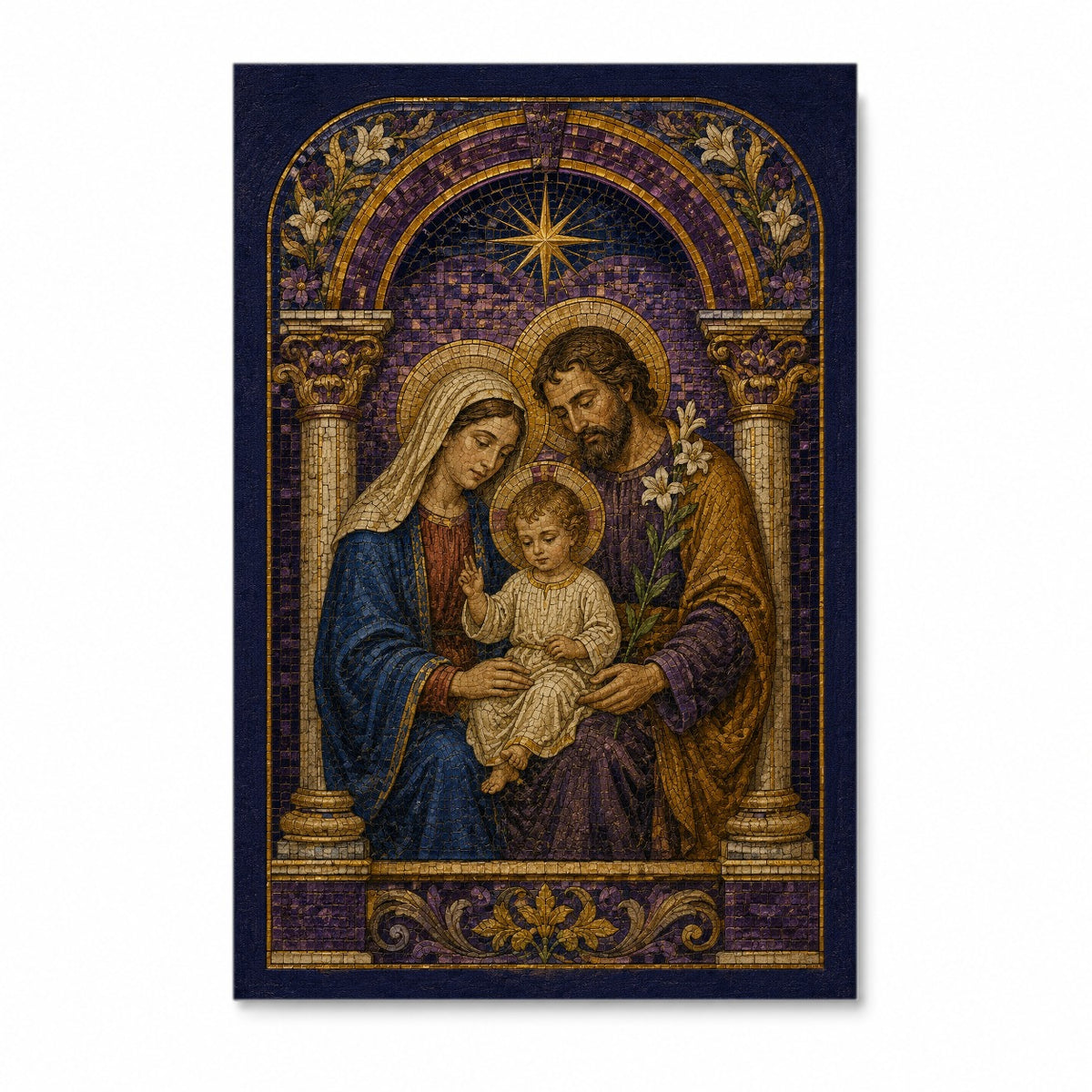 Lumen Familiae Canvas Wall Art - Catholic Wall Art, front view