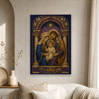 Lumen Familiae Canvas Wall Art - Catholic Wall Art, scale reference