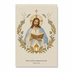 Lumen Verbi Canvas Wall Art - Catholic Wall Art, front view