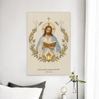 Lumen Verbi Canvas Wall Art - Catholic Wall Art, detail view