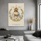 Lumen Verbi Canvas Wall Art - Catholic Wall Art, hanging display