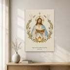 Lumen Verbi Canvas Wall Art - Catholic Wall Art, gift presentation