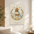 Lumen Verbi Canvas Wall Art - Catholic Wall Art, alternate angle