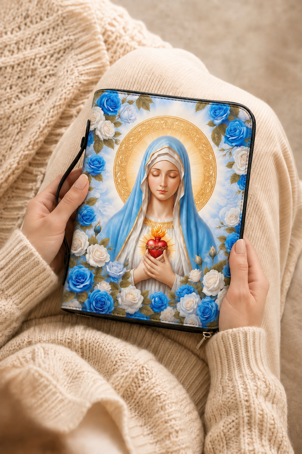 Lumina Bible Cover - Leather Bible Cover, hanging display