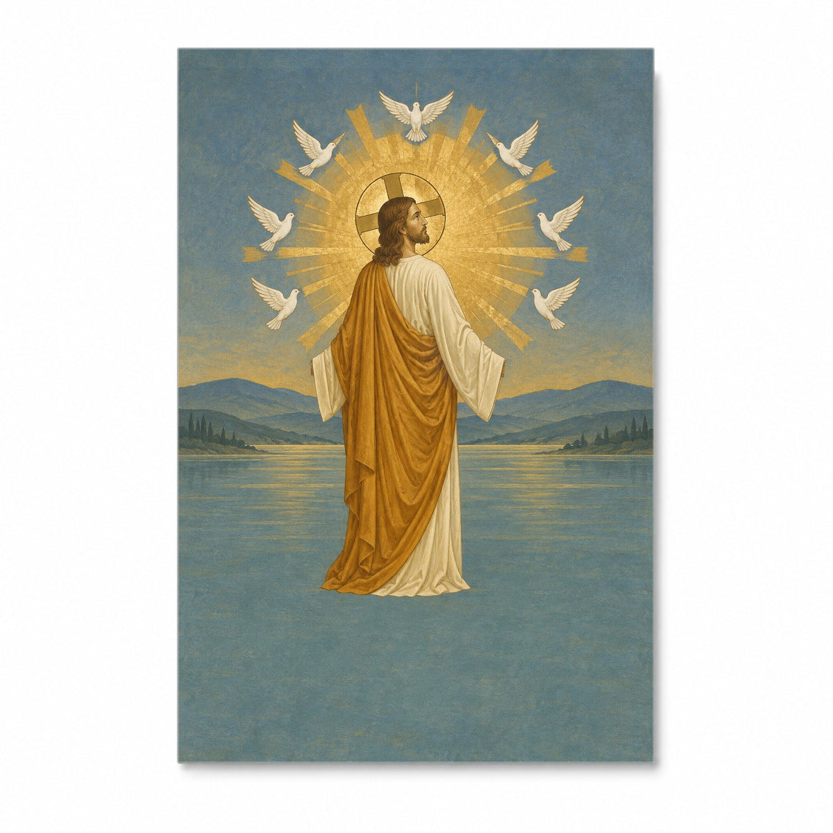 Lux Mundi Canvas Wall Art - Catholic Wall Art, front view