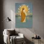 Lux Mundi Canvas Wall Art - Catholic Wall Art, styled in the home