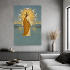 Lux Mundi Canvas Wall Art - Catholic Wall Art, hanging display