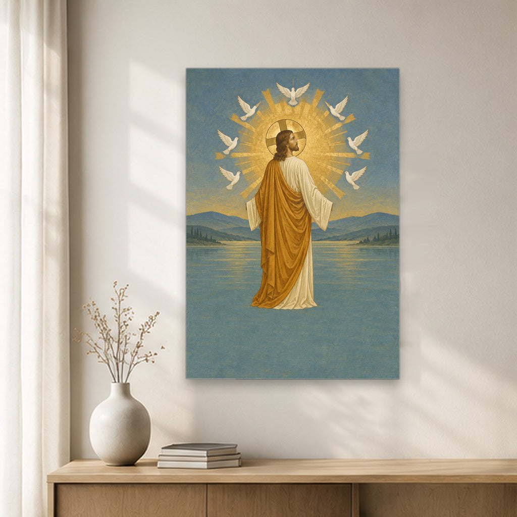 Lux Mundi Canvas Wall Art - Catholic Wall Art, gift presentation
