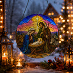Lux Mundi Glass Suncatcher - Catholic Suncatcher, gift presentation