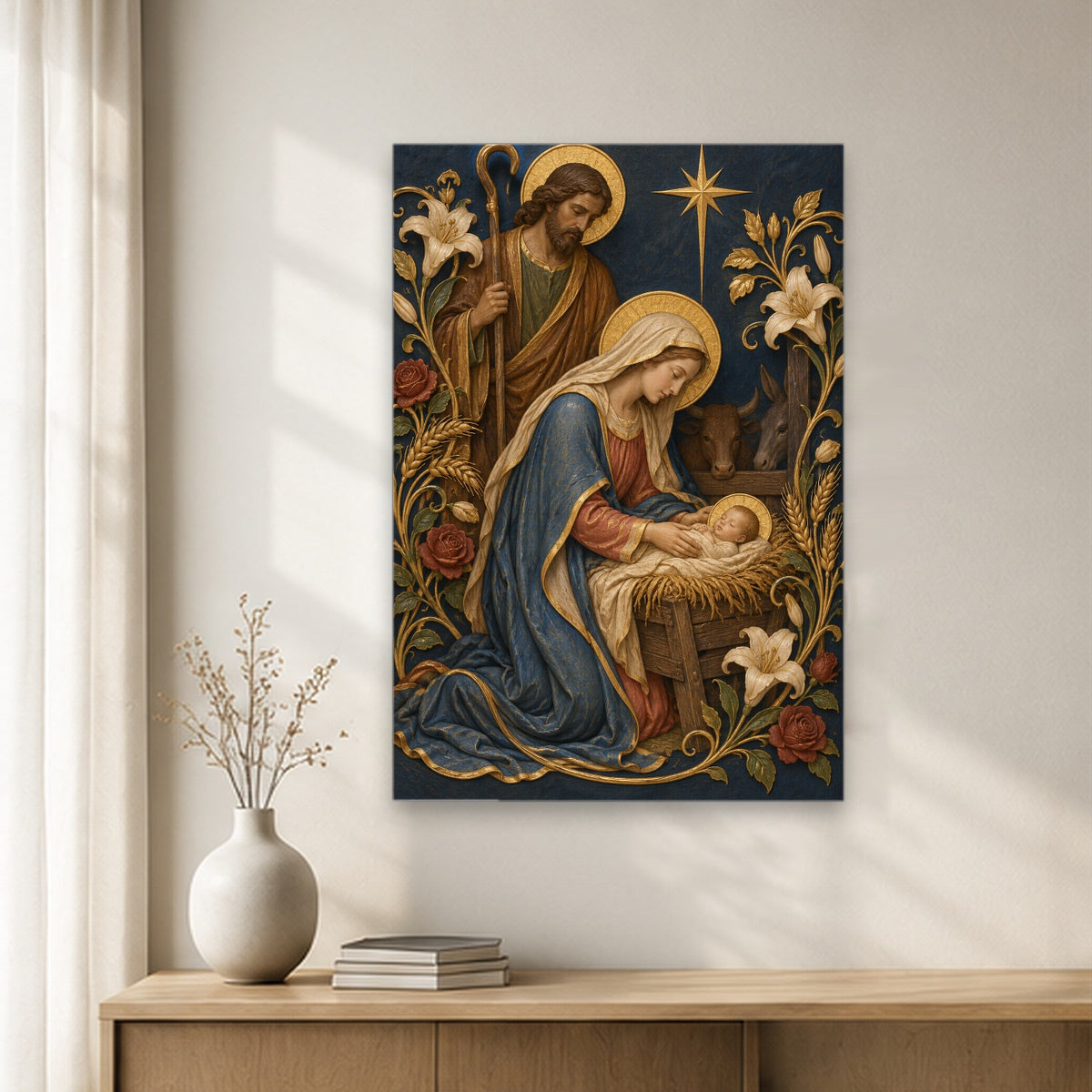 Lux Mundi III Canvas Wall Art - Catholic Wall Art, gift presentation