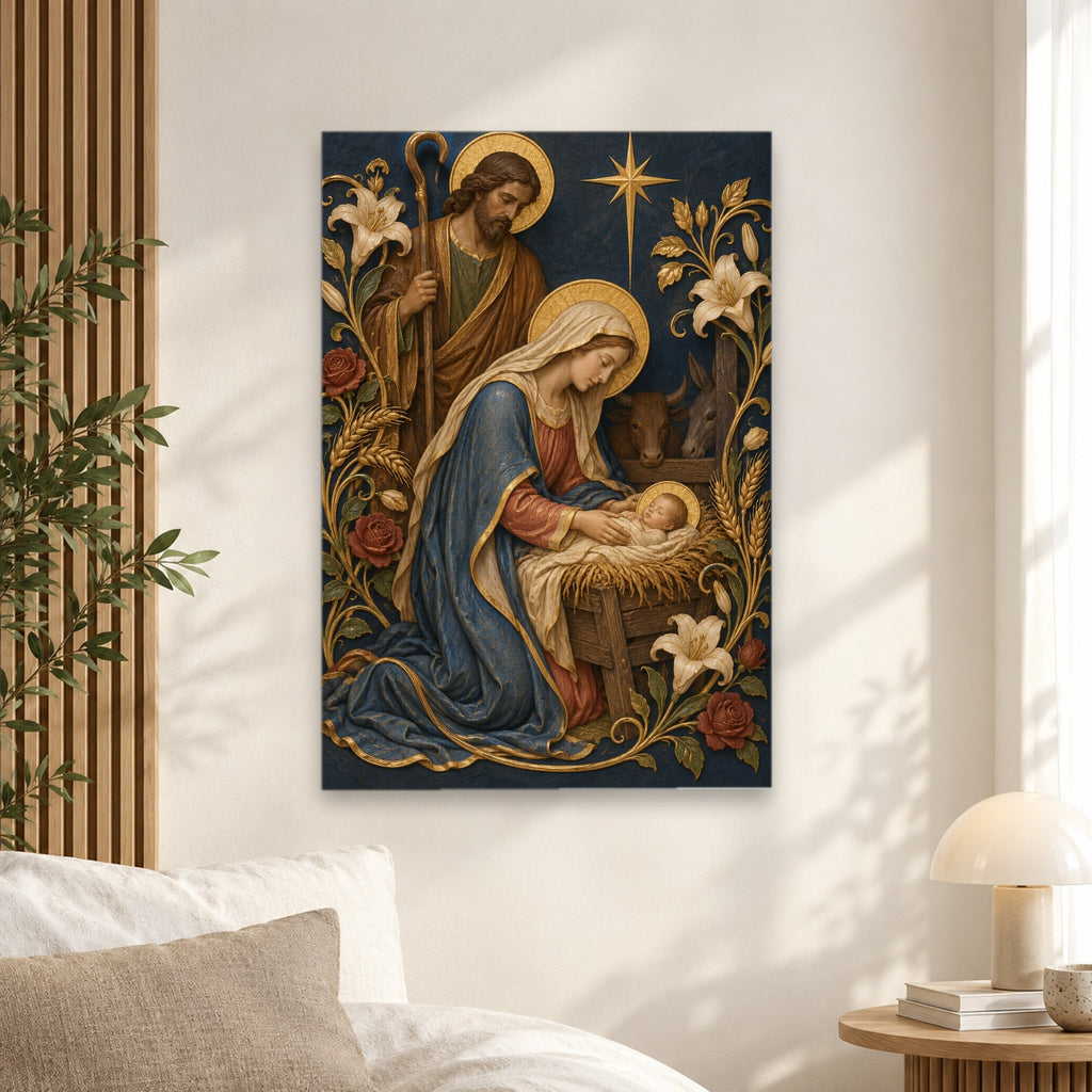 Lux Mundi III Canvas Wall Art - Catholic Wall Art, alternate angle