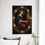 Lux Sanctorum II Canvas Wall Art - Catholic Wall Art, detail view