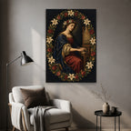 Lux Sanctorum II Canvas Wall Art - Catholic Wall Art, styled in the home